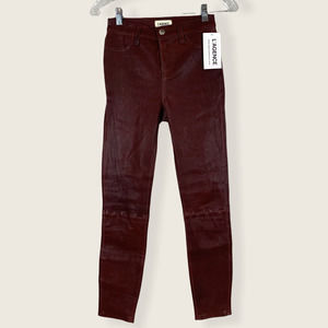 L’AGENCE 100%  lamb leather red pants
